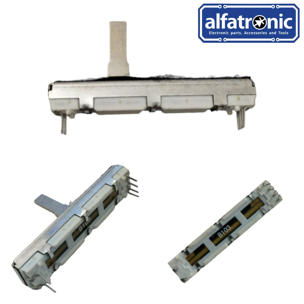 POTENSIO GESER PROFILE GH B10K 2X4 PIN PANJANG 4,5 CM - 1
