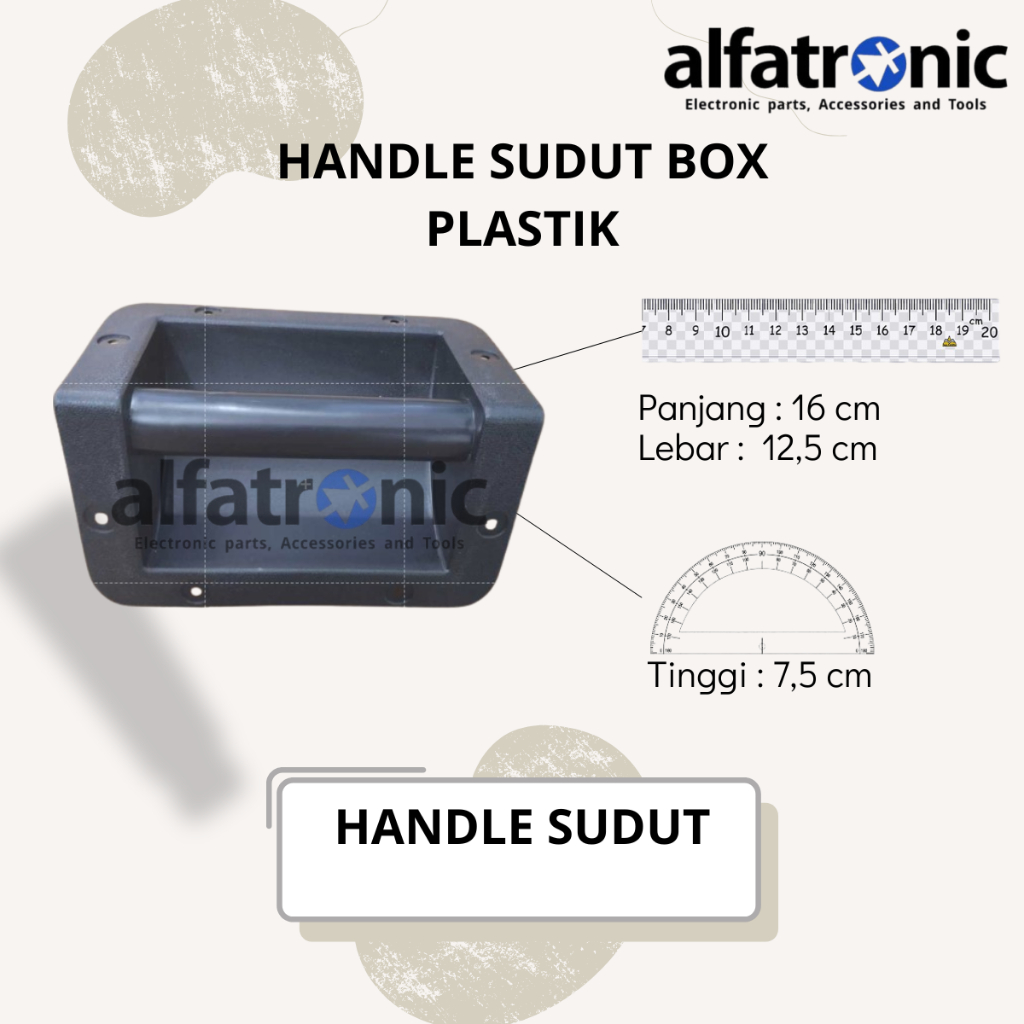 HANDLE SUDUT BOX SPEAKER PLASTIK THANOS BLACK