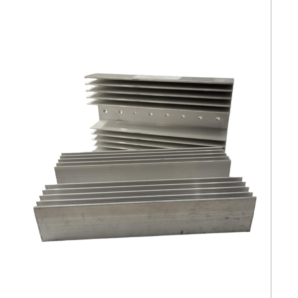 HEATSINK CKU 5 SIRIP TEBAL PUTIH M010 20CM - 1