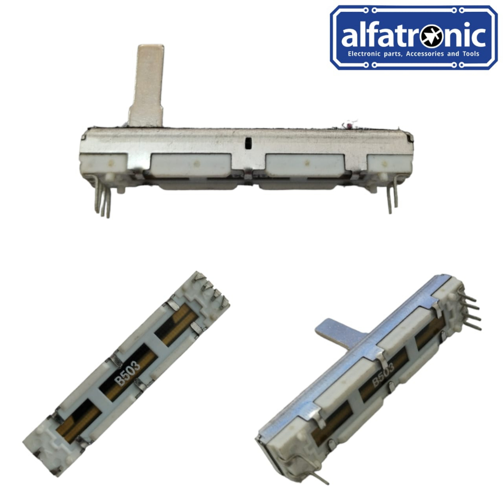 POTENSIO GESER PROFILE GH B50K 2X4 PIN PANJANG 4,5CM - 1