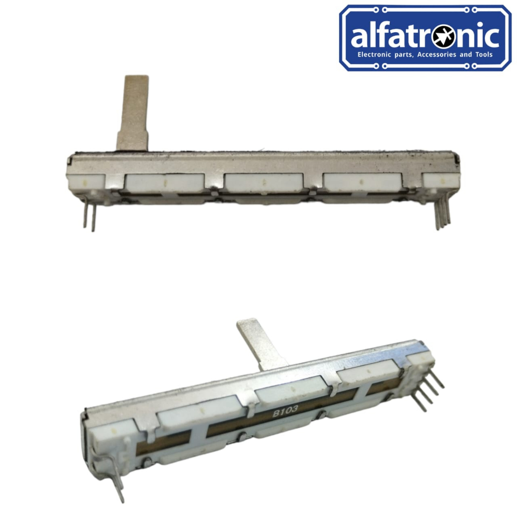 B10K GH POTENSIO GESER PROFILE 2X4 PIN PANJANG 6CM - 1