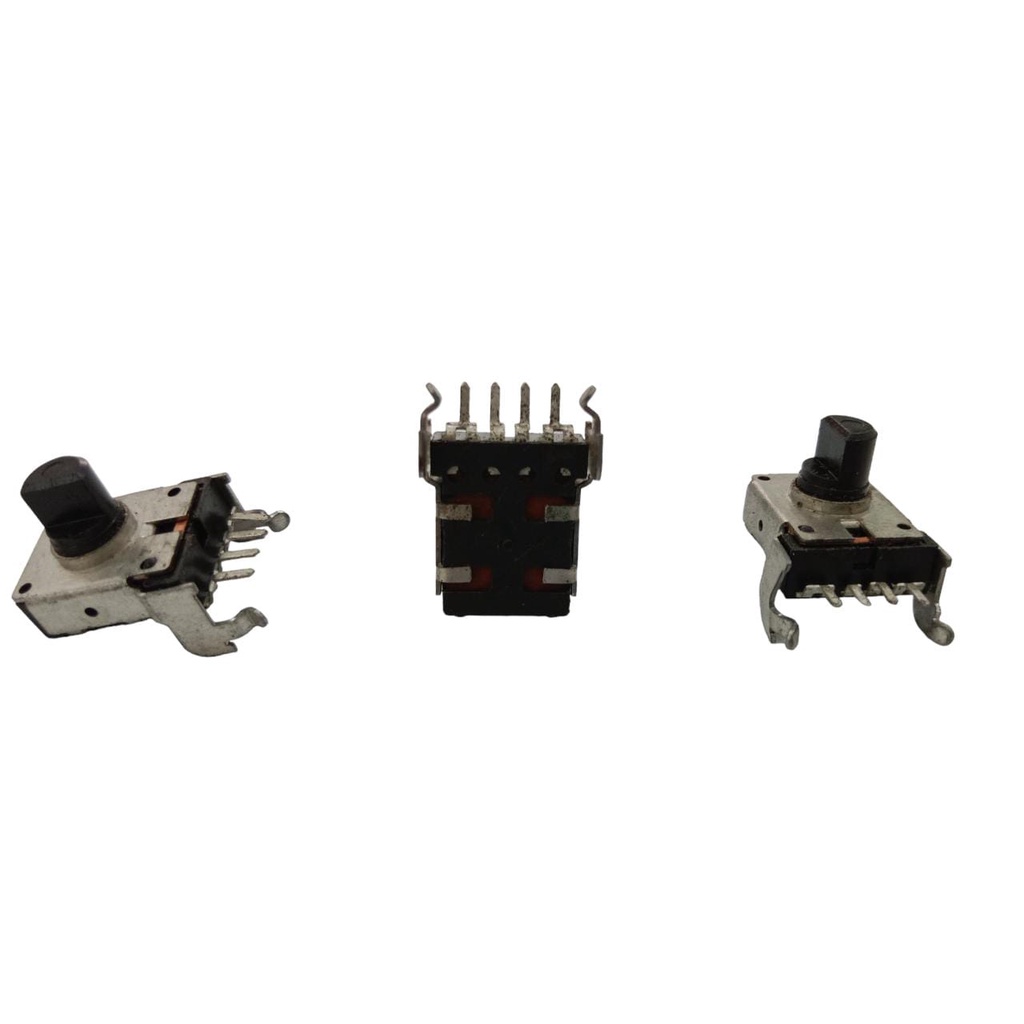 POTENSIO PUTAR METAL SHAFT B10K MONO 4PIN DRAT 1/2 SUPER PENDEK - 1