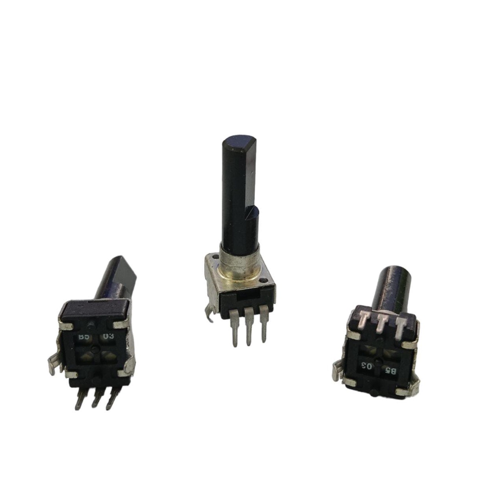 POTENSIO PUTAR INSULATED B50K MONO 3 PIN DRAT 1/2 TINGGI - 1