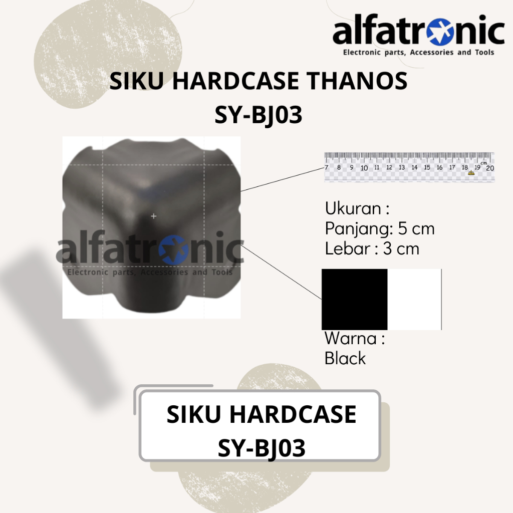 SIKU HARDCASE THANOS SY-BJ03 HITAM - 1