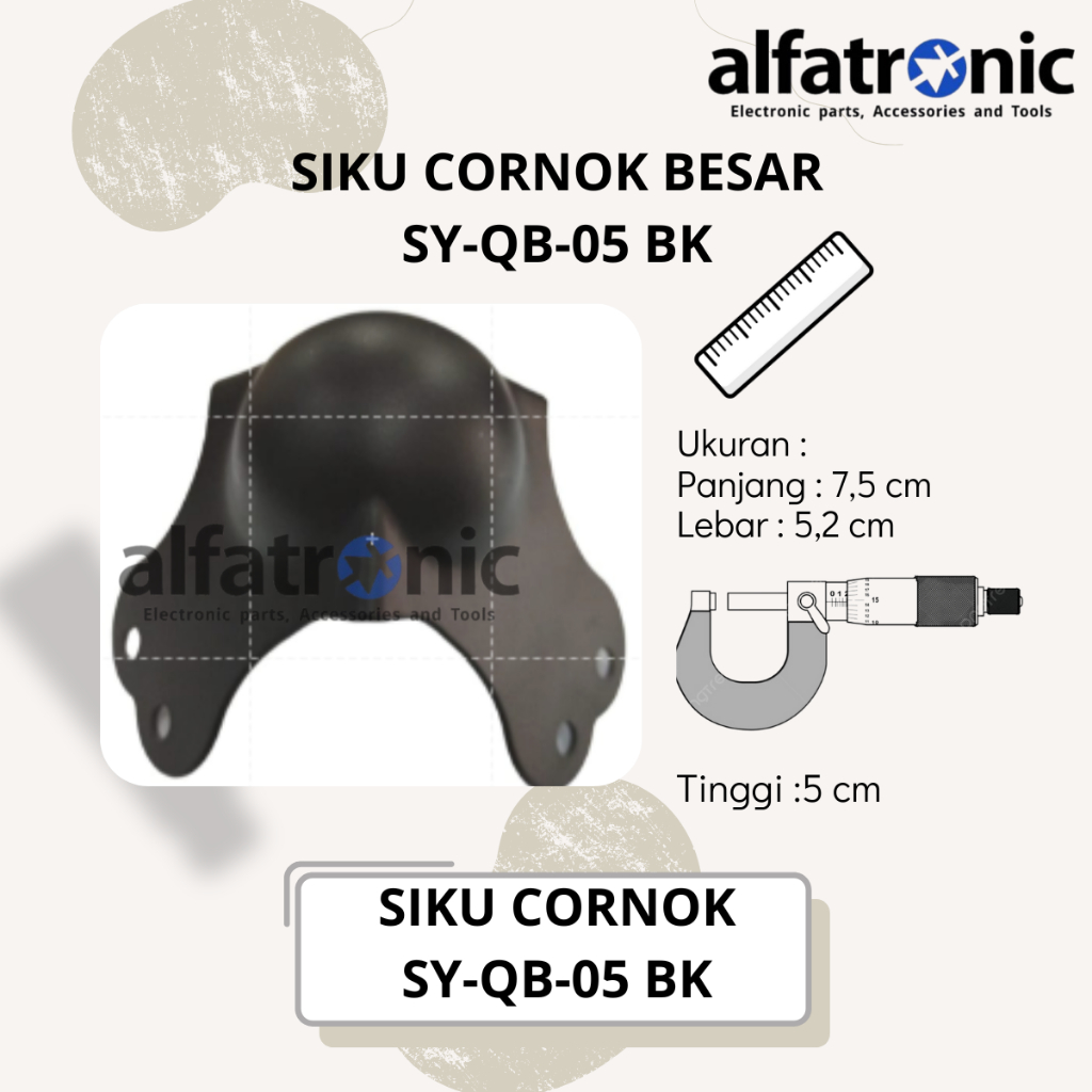 SIKU HARDCASE CORNOK BESAR HITAM THANOS SY-QB05 (POLOS) - 1