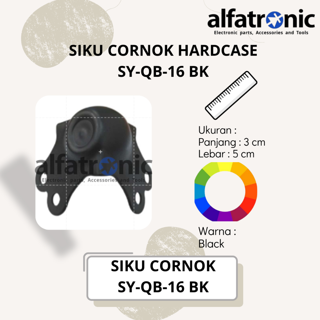 SIKU HARDCASE CORNOK KECIL CEKUNG MERK THANOS SY-QB16 BLACK - 1