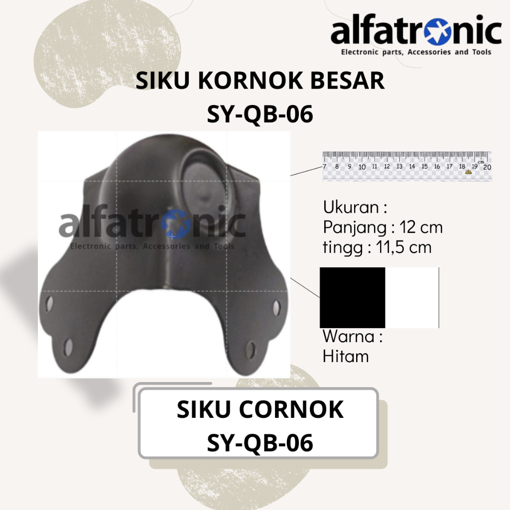 SIKU HARDCASE CORNOK BESAR HITAM THANOS SY-QB06 (SIKU BENJOL PESEK/CEKUNG)