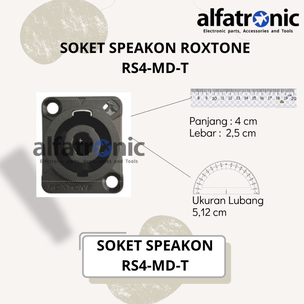 SOKET SPEAKON ROXTONE RS4MD-T - 1