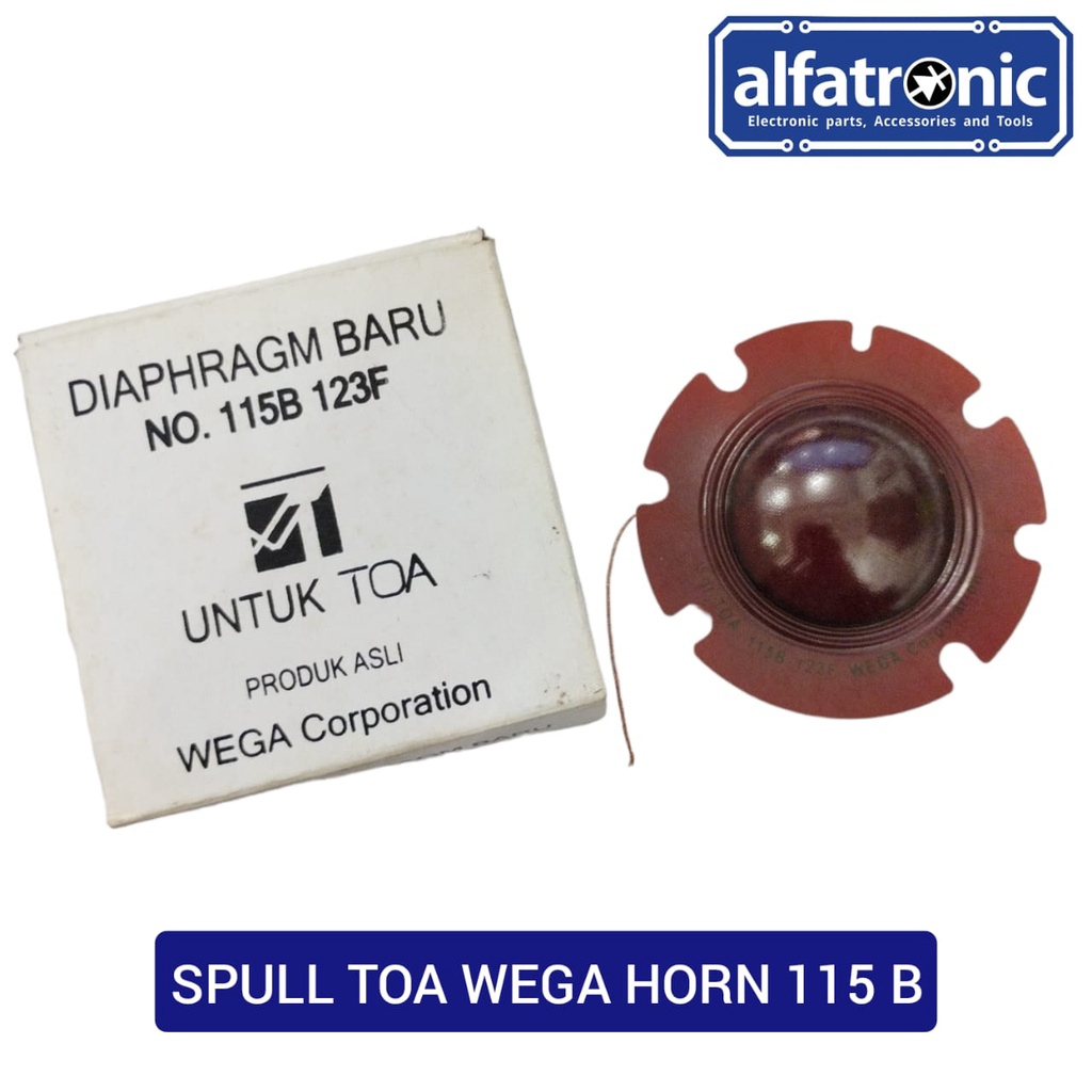 VOICE COIL/SPUL TOA WEGA HORN 115 B  (DIAPHRAGM BARU NO. 115B 123F)
