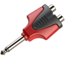 JACK MERK ROXTONE RPAN335 - 2x RCA FEMALE TO 6.3 MALE