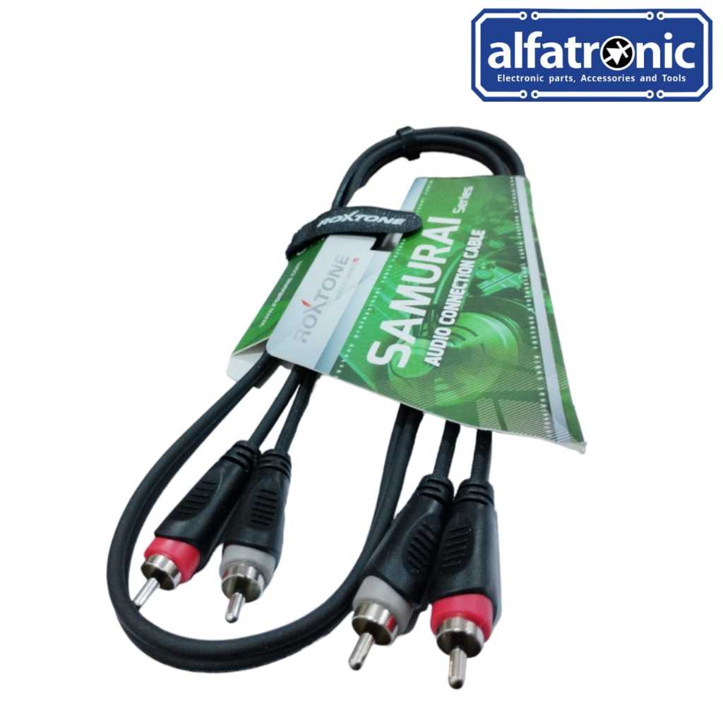 KABEL AUDIO CONNECTION RCA 2 PIN ROXTONE RACC130L1 1 MTR - 1