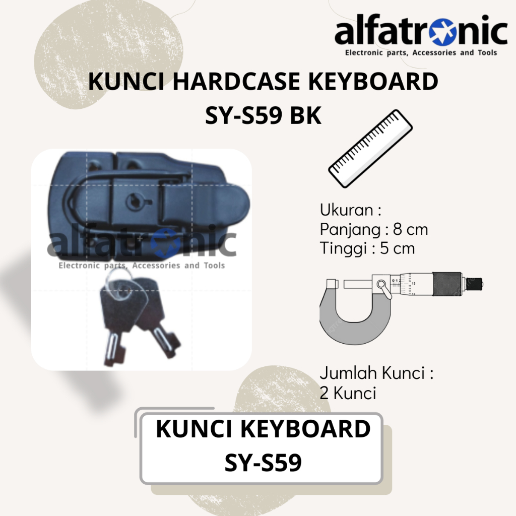 KUNCI HARDCASE KEYBOARD THANOS SY-S59 BLACK - 1