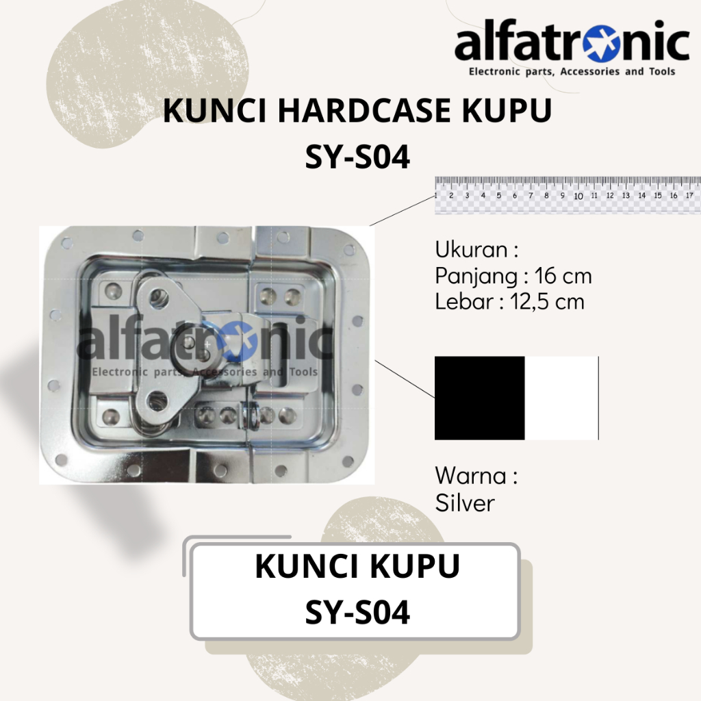 KUNCI HARDCASE KUPU-KUPU JUMBO THANOS SY-S04 SILVER/CROM - 1