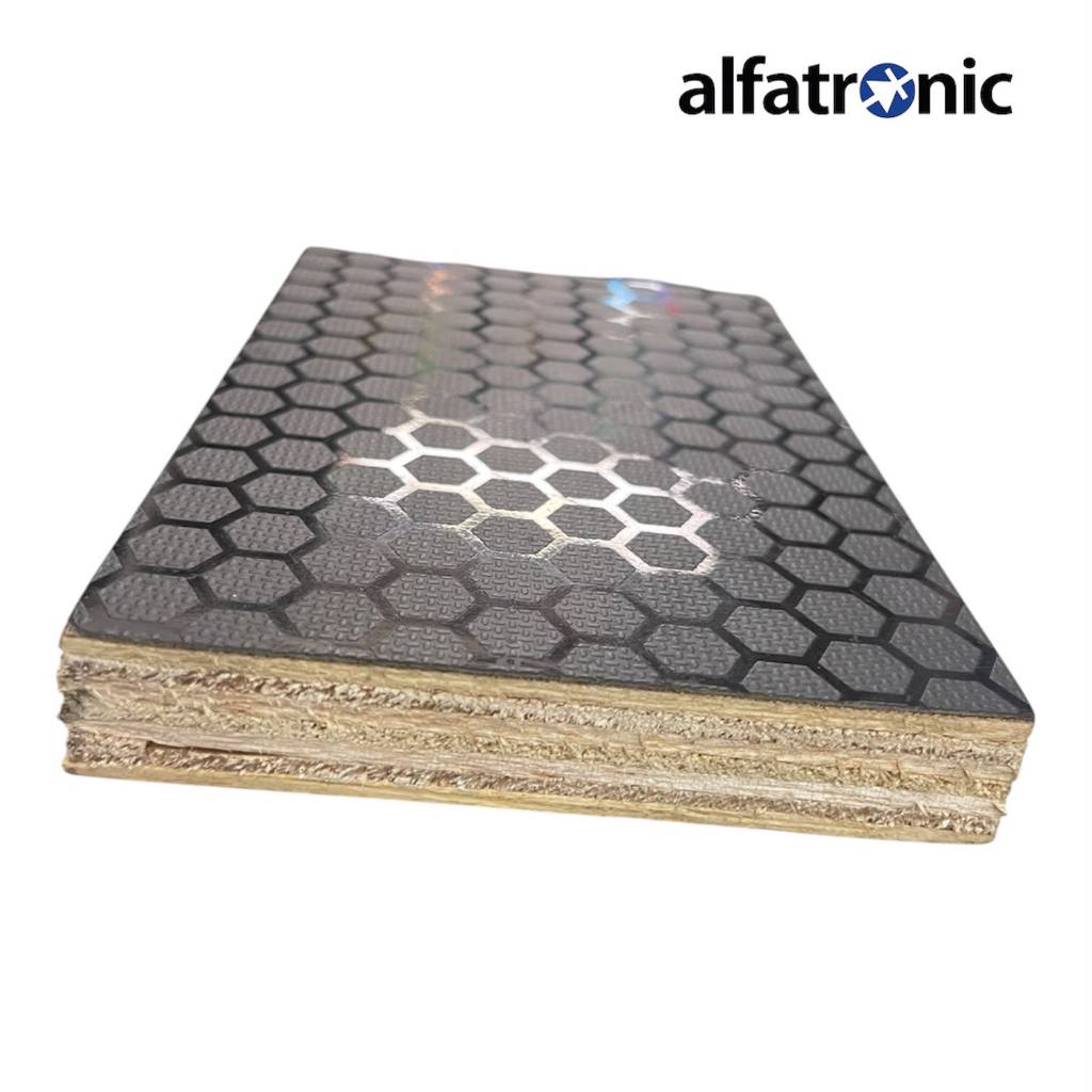 HPL MOTIF HEXAGONAL HITAM (120X240cm) ukuran 0.5mm  thumbnail 2